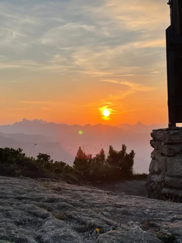 Sonnenuntergang Breitspitz, Montafon